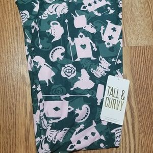 Lularoe Alice in Wonderland TC leggings